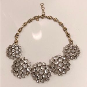 JCrew Jeweled Cluster Chain Chunky Stone Necklace